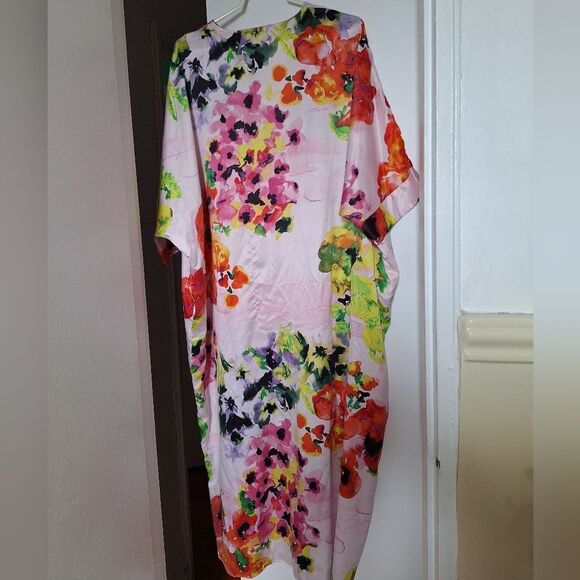 NWOT Natori Floral Multicolor Caftain PJ - Picture 5 of 8